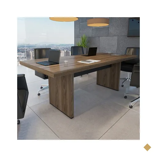 Mesa De Reunião Charuto/preto 006104 - Artany