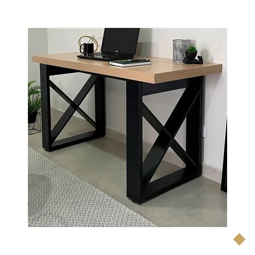 Mesa Escrivaninha Tamburato Tokyo Carvalho/preto - Artany Móveis