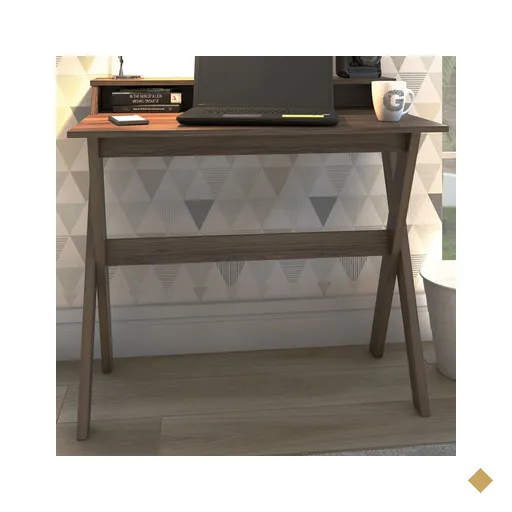 Mesa Escrivaninha Itália 3 Nichos Nogal - Artany