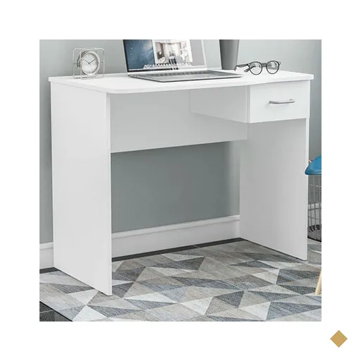 Mesa Escrivaninha Arapeí 1 Gaveta Branco - Politorno
