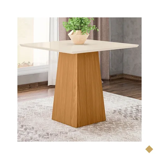 Mesa De Madeira Sarah Nature/off White - Henn