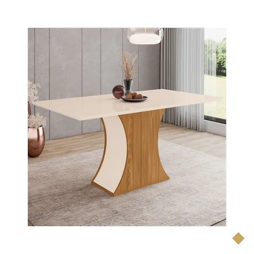 Mesa De Madeira Selena Nature/off White Sci16 - Henn