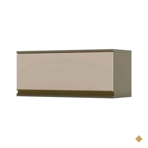 Armário Aéreo Cozinha évelin 1 Porta Basculante Duna/cristal - Henn