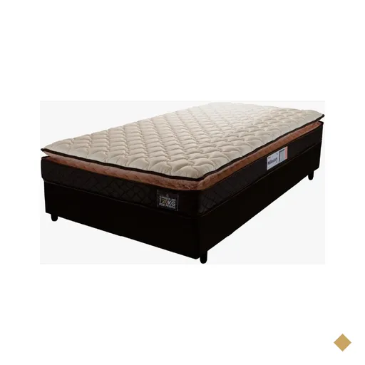 Cama Box Solteiro Colchão Espuma D33 Pillow Top Millenium 88x188x57cm Marrom…