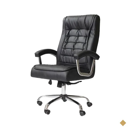 Cadeira De Escritório Big Presidente Pillow Top Preta