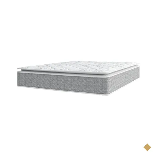 Colchão Casal Molas Ensacadas Pillow Top Perfect 138x188x33cm Cinza/Branco…