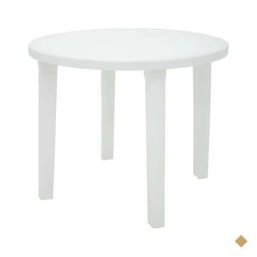 Mesa Cassino Tramontina em Polipropileno Branco