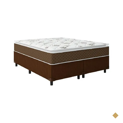 Cama Box Casal Queen Colchão Molas Ensacadas Pillow Top Martino 158x198x63cm…