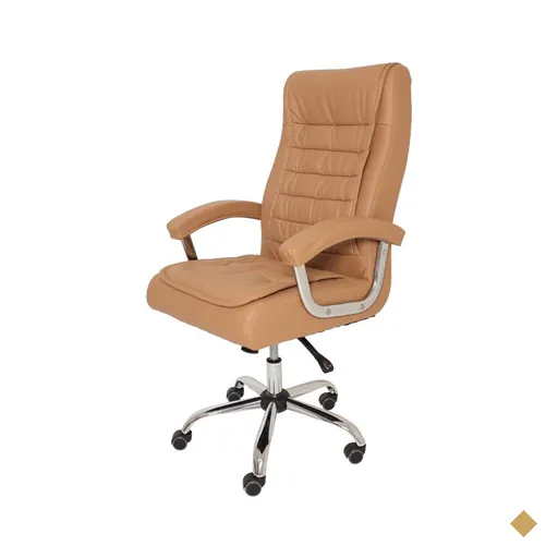 Kit 2 Cadeiras De Escritório Big Presidente Pillow Top Caramelo