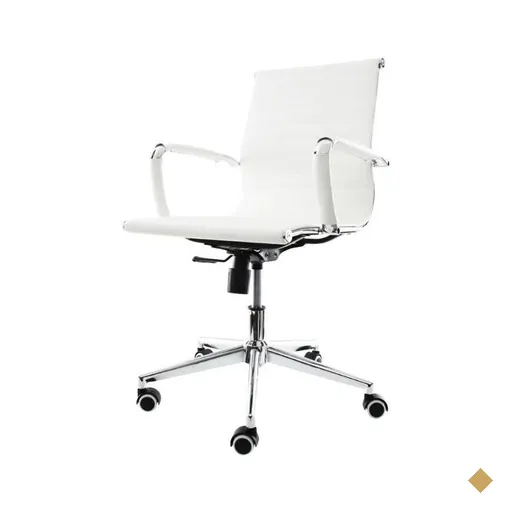 Cadeira De Escritório Stripes Diretor Charles Eames Eiffel Branca