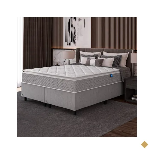 Cama Box Casal Queen Colchão Molas Ensacadas Pillow Top Perfect 158x198x71cm…