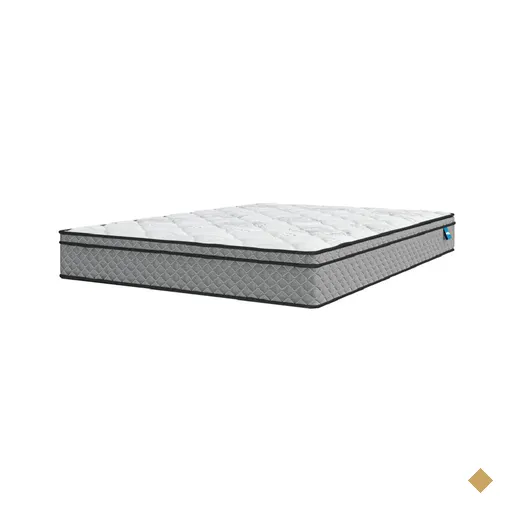 Colchão Casal Queen Molas Ensacadas Mirage 158x198x24cm Cinza/Branco Umaflex -…