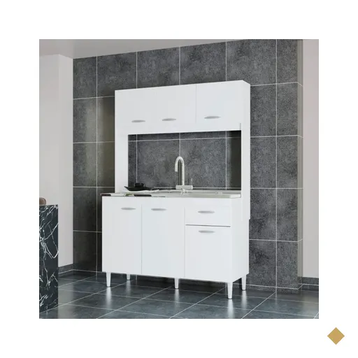 Cozinha Anete 6 Portas 1 Gaveta A579.33 Poquema Branco