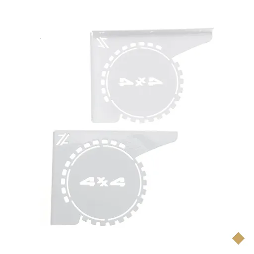 Mãos Francesas de Prateleira 20cm Desenho Roda 4x4 Decorativa Branca Aço