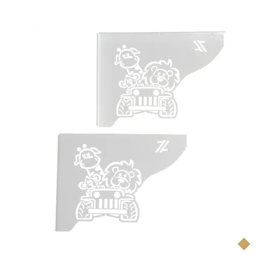 Mãos Francesas Decorativas 20cm Menino Safari Branco Aço para Prateleira…