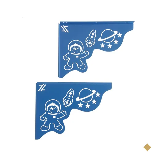 Mãos Francesas 20cm Reforçada Ornamentada Astronauta Azul Menino Aço
