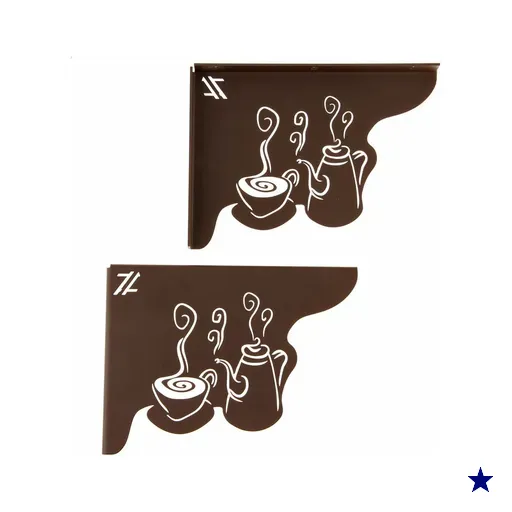 Par Mãos Francesas para Prateleira 20cm Cantinho do Café Coffee Lover Bule…