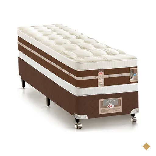 Cama Box + Colchão Castor Solteiro Silver Star Air Double Face Hibrido…