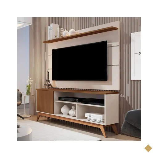 Rack com Painel para TV Até 50 Polegadas Malbec 1 Porta 1 Prateleira