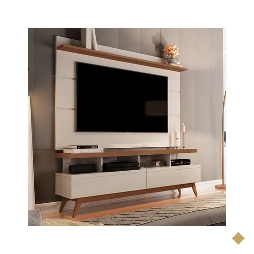 Rack com Painel para TV Até 70 Polegadas Vivare Wood 1.6