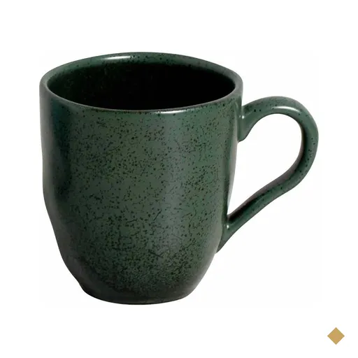 Conjunto de Canecas Orgânico Arauco com 04 Peças em Stoneware Verde - Porto…