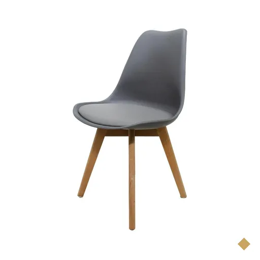 Cadeira para Sala de Jantar Saarinen Cinza