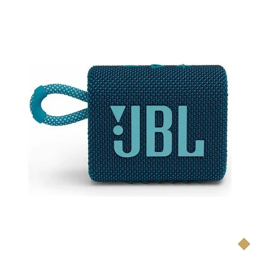 Caixa de Som Portátil JBL GO 3, À prova de água, Bluetooth, 4.2 W RMS - Azul