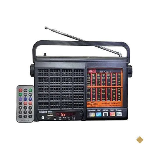 Rádio Portátil Motobras FM/OC, Bluetooth, Preto - RM-PU32/AC