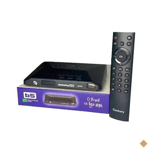 Receptor de Satélite Century, HDTV Mídia Box - B5