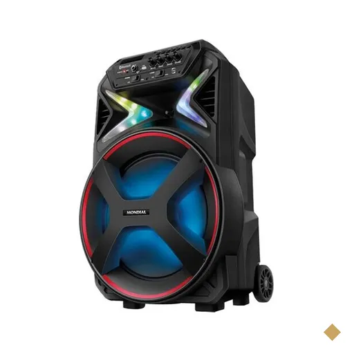 Caixa Amplificada Mondial Connect Light, Bluetooth, 400W RMS, Preto - CM-400