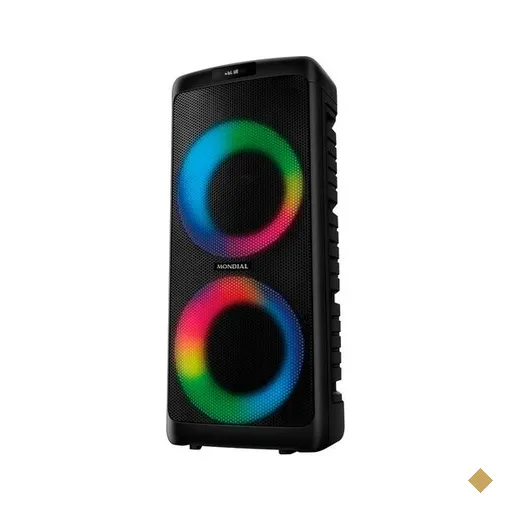 Caixa Amplificada Mondial Party Box, Bluetooth, 600W RMS, Preto - PBX-600
