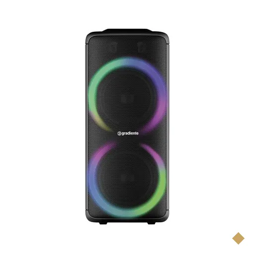 Caixa Amplificada Gradiente 1000 W RMS, Bluetooth, Rádio FM - GCA203