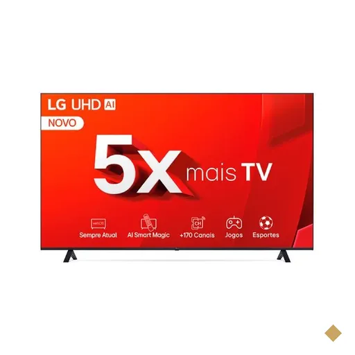 Smart TV LG 75'' 4K UHD, Controle Smart Magic, webOS