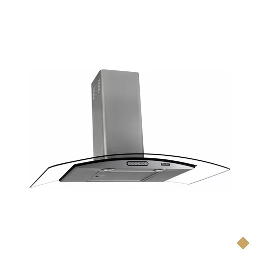 Coifa de Parede 90cm Vidro Curvo Terim