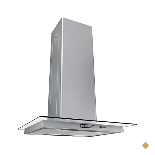 Coifa Ilha Vidro Reto Inox 60cm - Fogatti