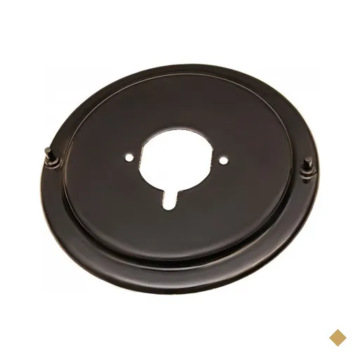Flange Esmaltada Média com pino anti-rotação para Cooktop - Preta
