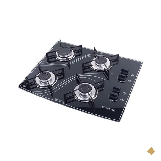 Cooktop Lines 4 Bocas Safanelli - Preto