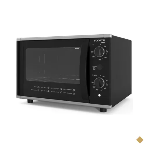 Forno El&eacute;trico de Bancada 40 Litros Fogatti Top 40 Black