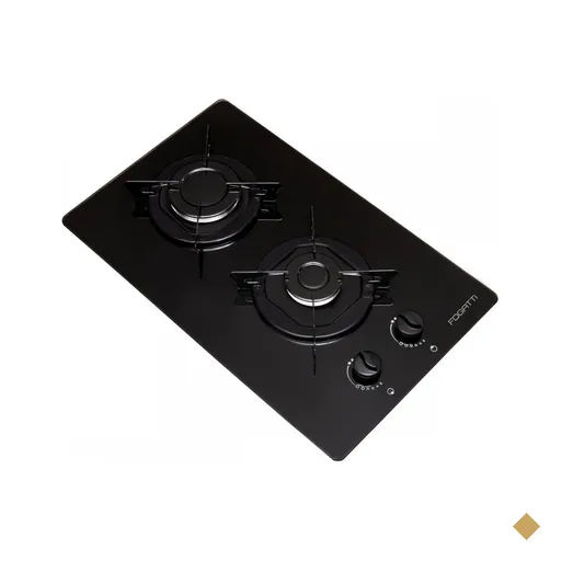 Cooktop 2 Bocas com Vidro Preto - Fogatti