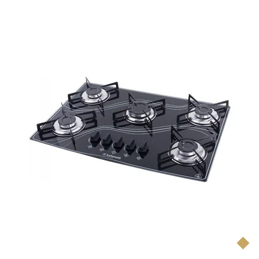 Cooktop Lines 5 Bocas Safanelli - Preto