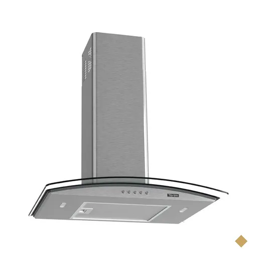 Coifa Terim de Parede Clean Vidro Curvo Kromanox CVC Clean 60cm