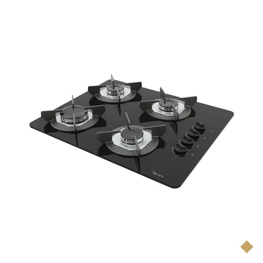 Cooktop Terim Safe Ferro Fundido 4 Bocas a Gas
