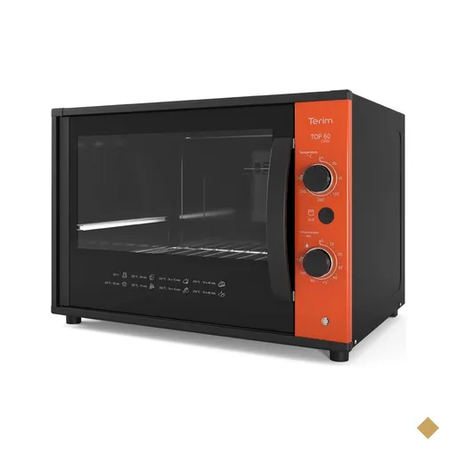 Forno Terim Elétrico Bancada Top 60 Collor Laranja 60 Litros Laranja, 220V