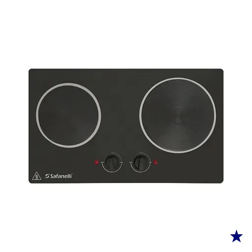 Fogão Elétrico Embutir Gourmet  2 Placas Safanelli Mesa Aço