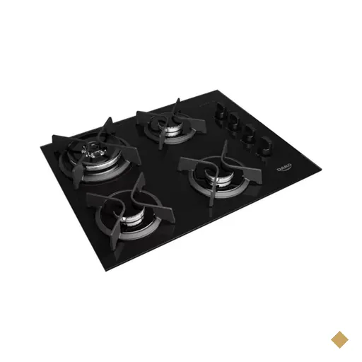 Cooktop Dako Supreme 4 Bocas Tripla Chama - Preto