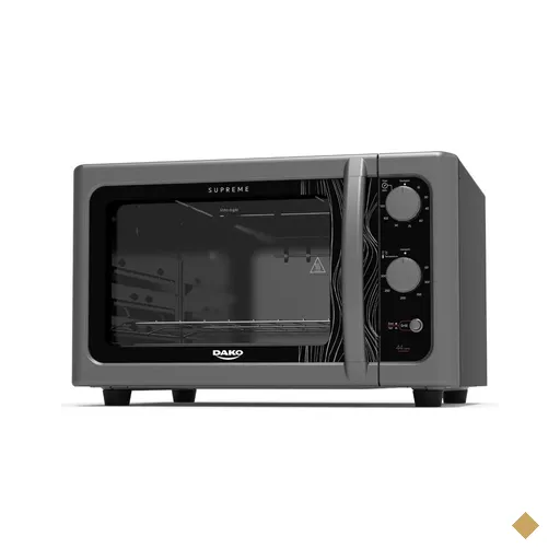 Forno de bancada elétrico Dako Supreme Titanium 44 litros com grill dourador