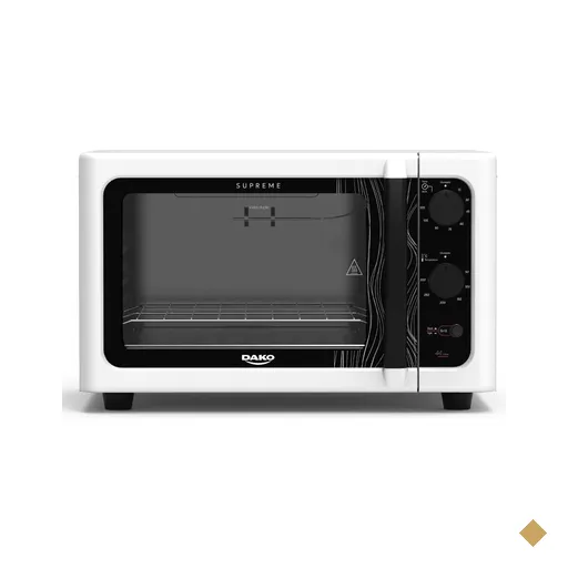 Forno de bancada elétrico Dako Supreme Branco 44 litros com grill dourador