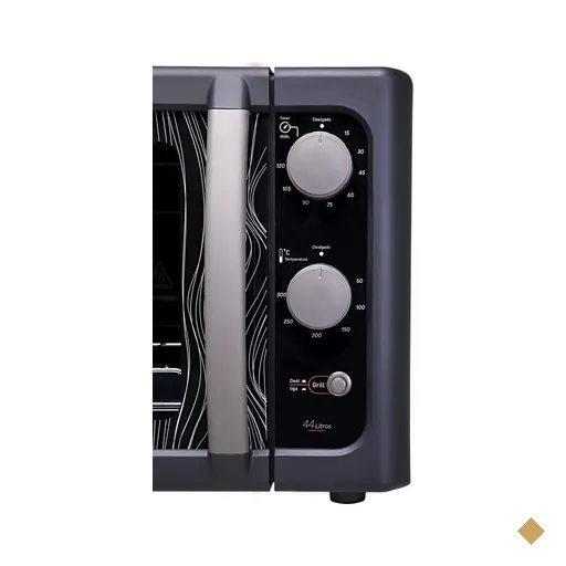 Forno de bancada elétrico Dako Supreme 44L com grill dourador - Preto