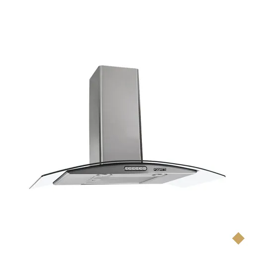 Coifa de Parede Fogatti 80cm Vidro Curvo Duto Slim Inox 127V