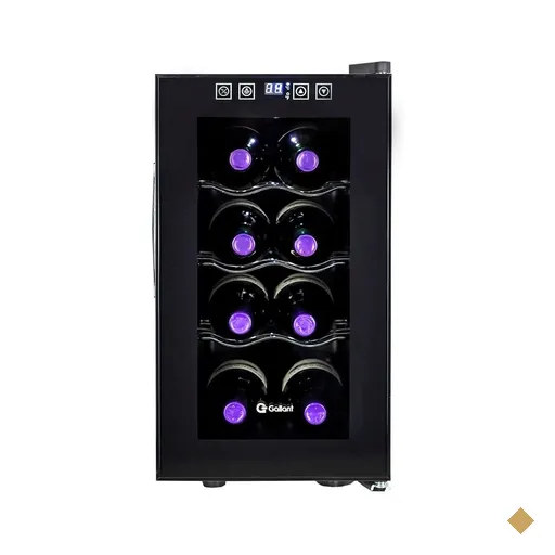 Adega Climatizada Gallant Milano 25L 8 Garrafas Preta GAD08P1ZC-PT